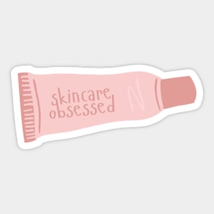 Skincare obsessed Sticker